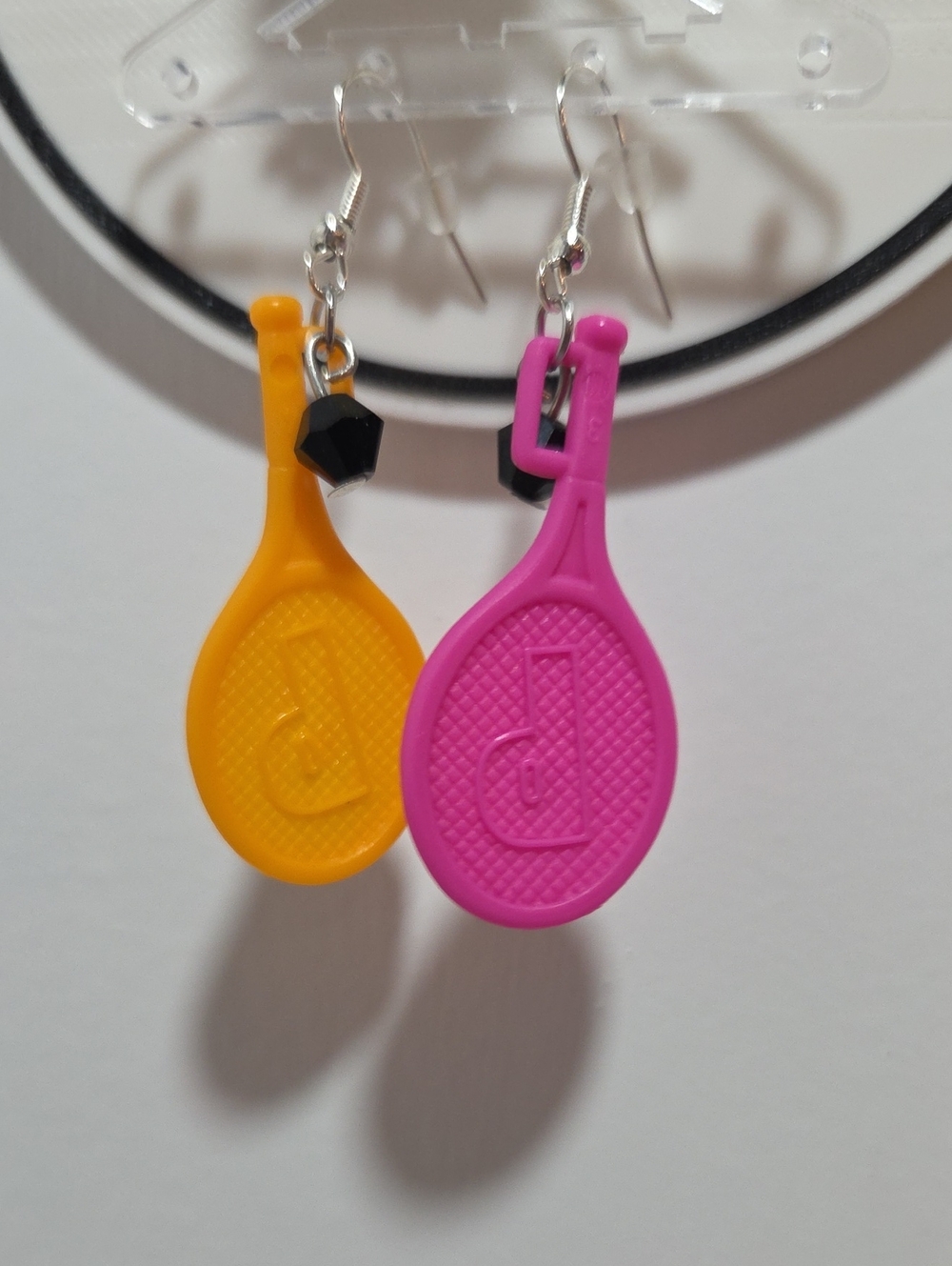 Polly Pocket Tennis Racket Earrings – Lightweight Fashion Accessories